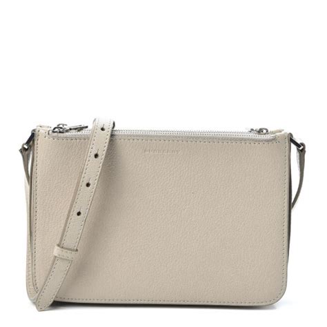 burberry triple zip grainy leather crossbody|BURBERRY Grainy Goatskin Penhurst D.